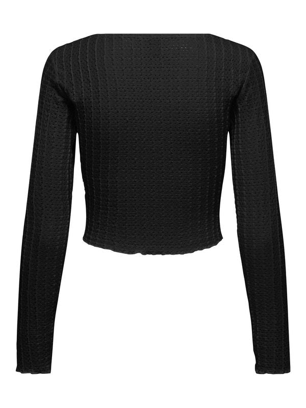 ONLGEORGINA L/S DEEP V-NECK TOP JRS