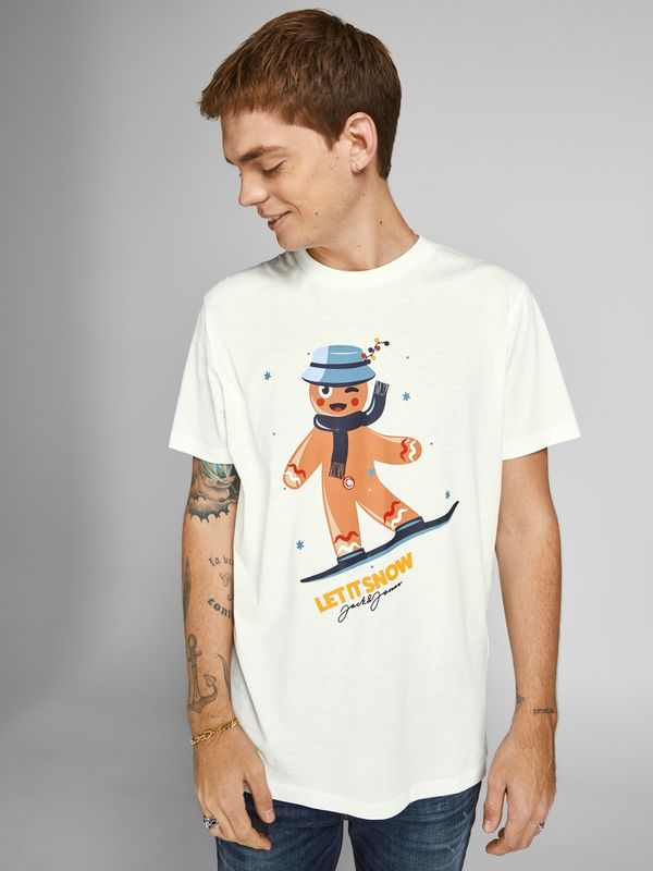 JORLETITSNOW TEE SS CREW NECK XMAS