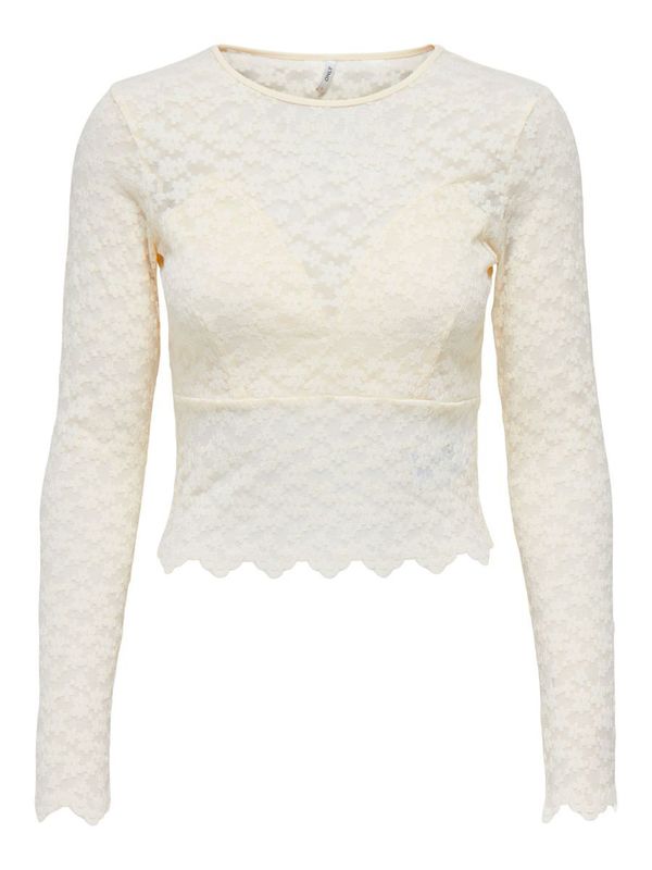 ONLCINDY L/S LACE TOP JRS