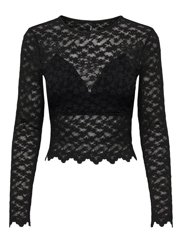 ONLCINDY L/S LACE TOP JRS