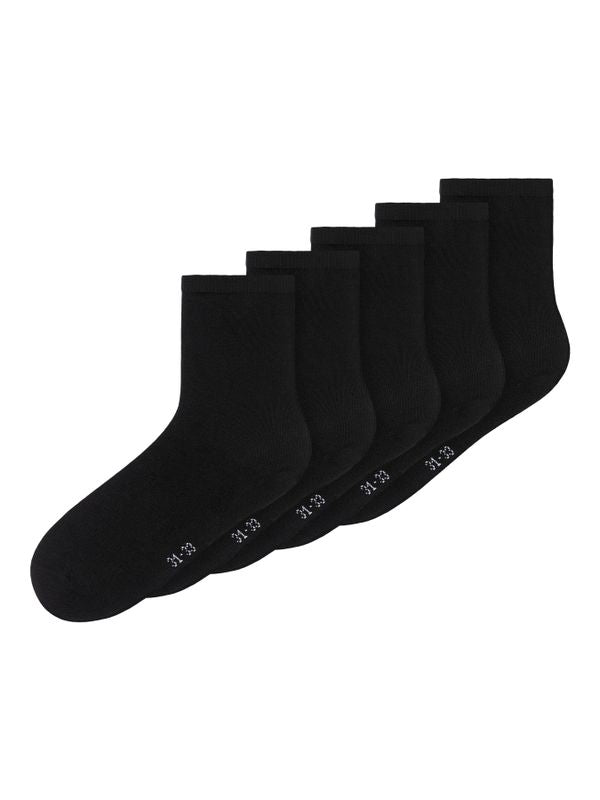 NKNSOCK 5P BLACK NOOS