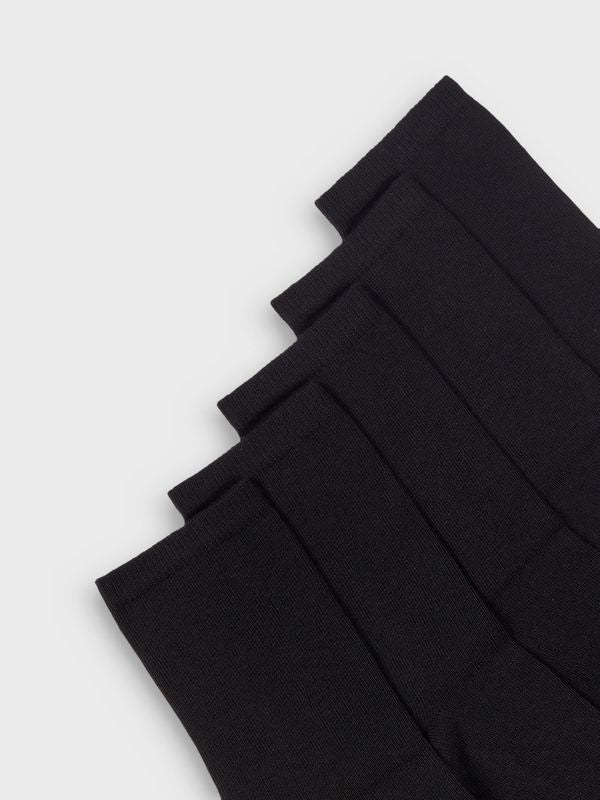NKNSOCK 5P BLACK NOOS