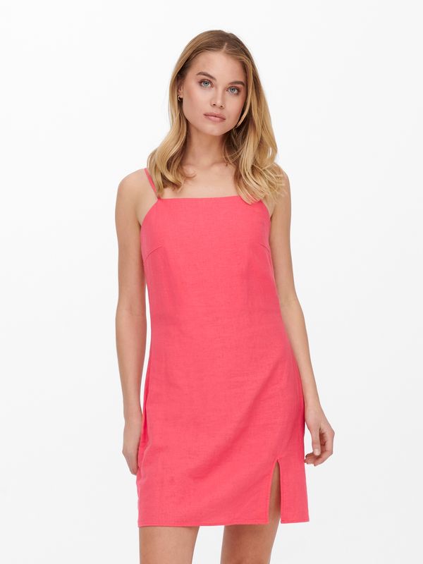 ONLCARO LINEN BLEND SHORT DRESS PNT
