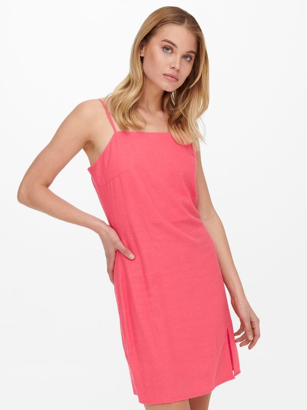ONLCARO LINEN BLEND SHORT DRESS PNT