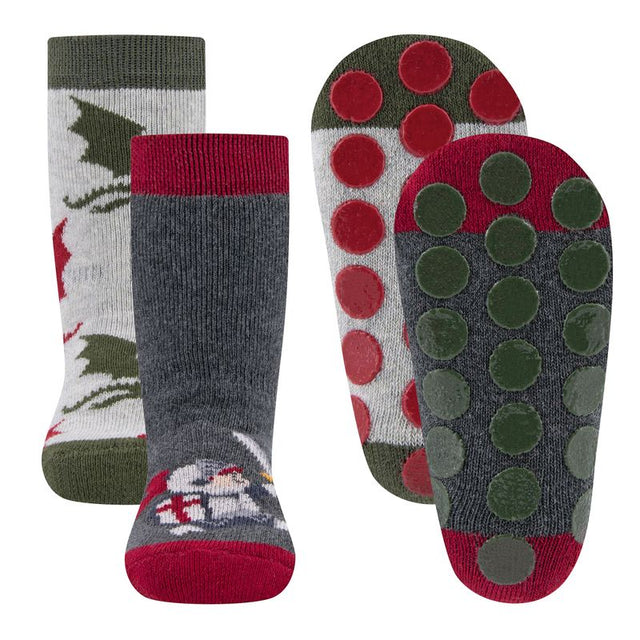 Stoppersocken - Ritter/Drachen