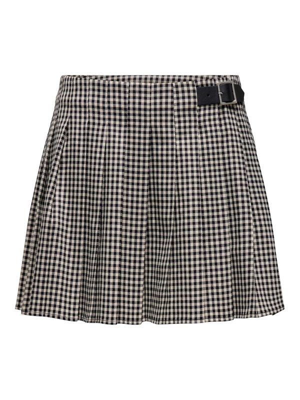 ONLCATH PLISSE CHECK SKIRT XT WVN