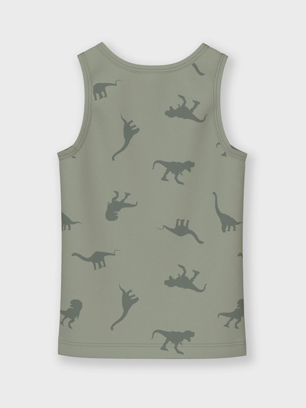NMMTANK TOP 2P AGAVE GREEN DINO NOOS