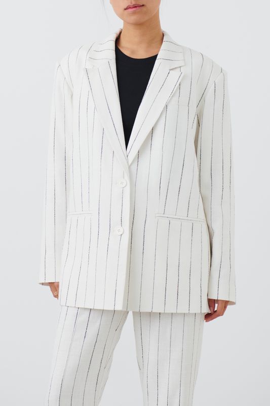 Texture Stripe Blazer