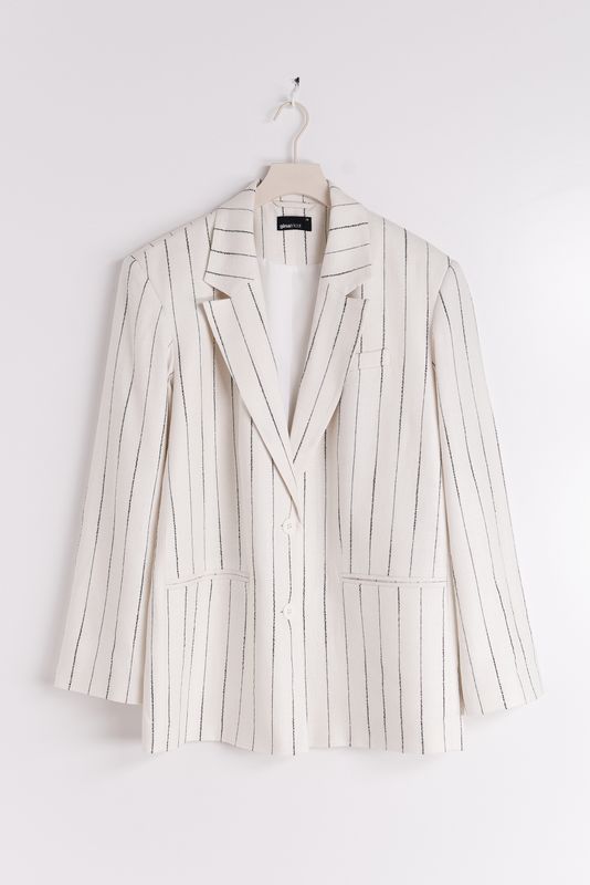 Texture Stripe Blazer