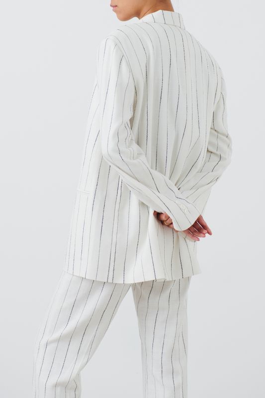 Texture Stripe Blazer