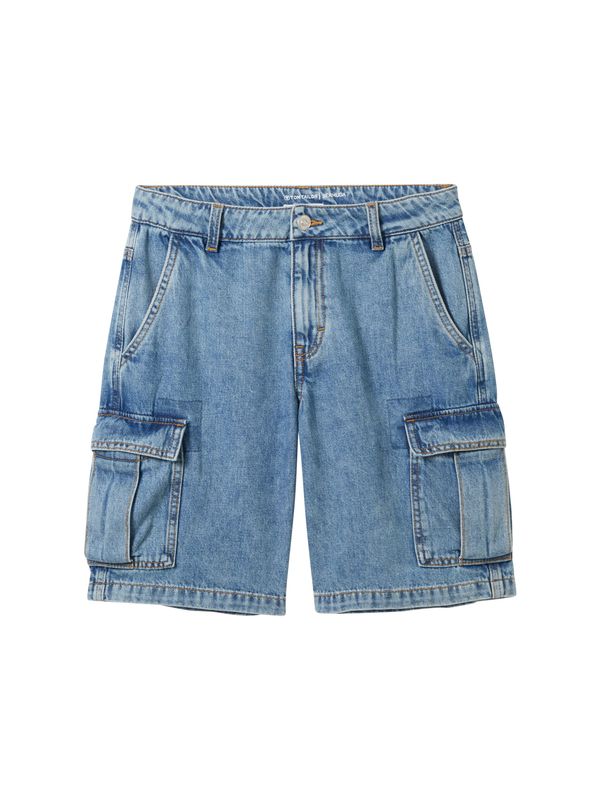 Cargo-Jeansshorts mit recycelter Baumwolle