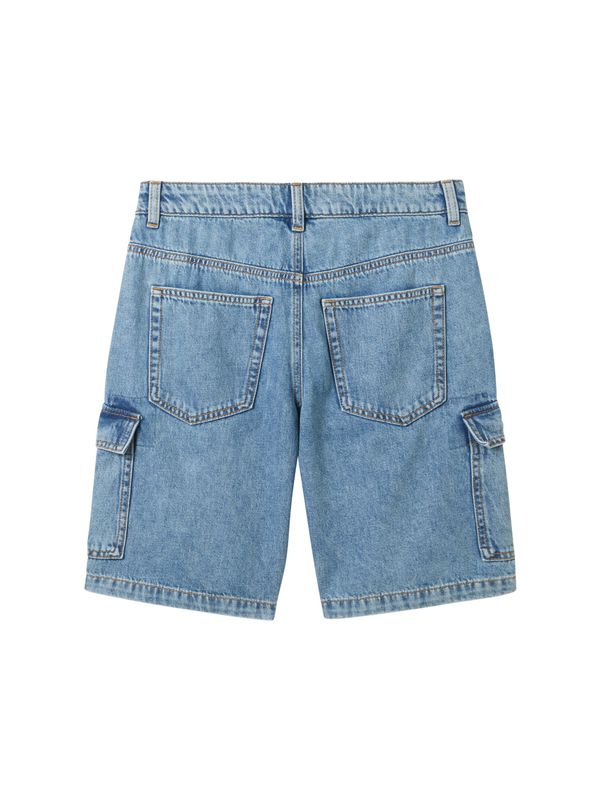 Cargo-Jeansshorts mit recycelter Baumwolle