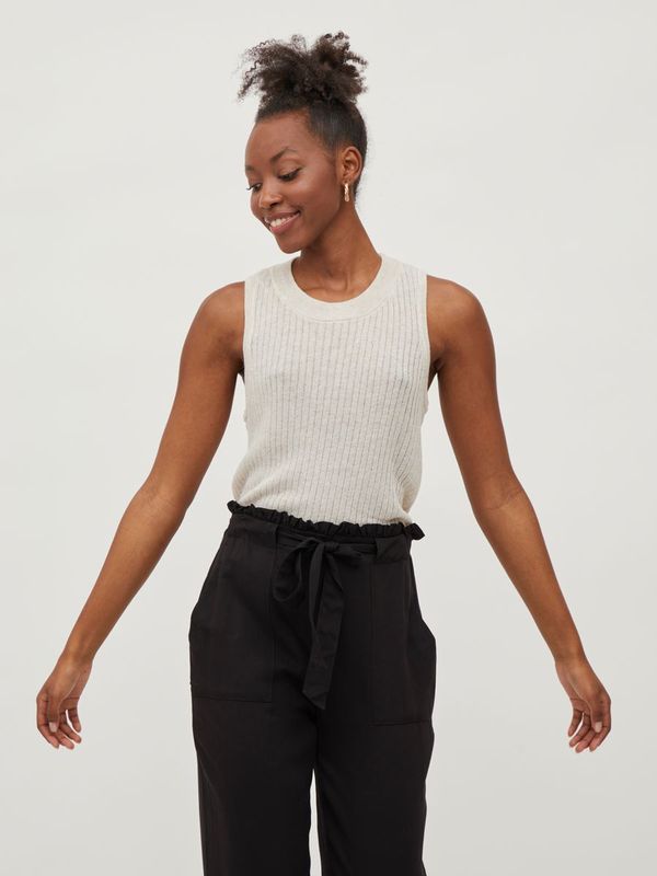 VIDENICE O-NECK S/L RIB KNIT TOP/SU