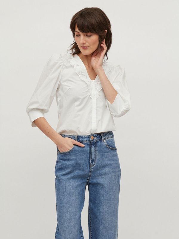 VICILDA V-NECK 2/4 SLEEVE SHIRT