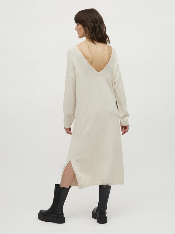 VIRIL REV V-NECK L/S KNIT DRESS/LD