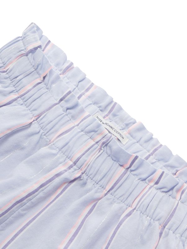 Gestreifte Shorts mit Bio-Baumwolle