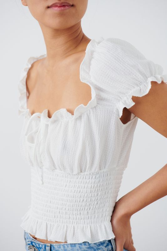 Smock frill top
