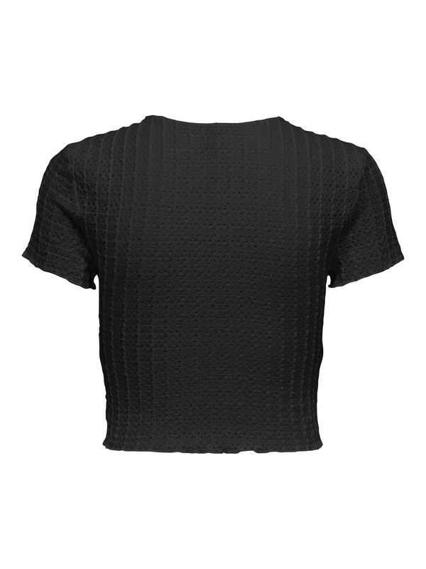 ONLGEORGINA S/S O-NECK CROP TOP JRS