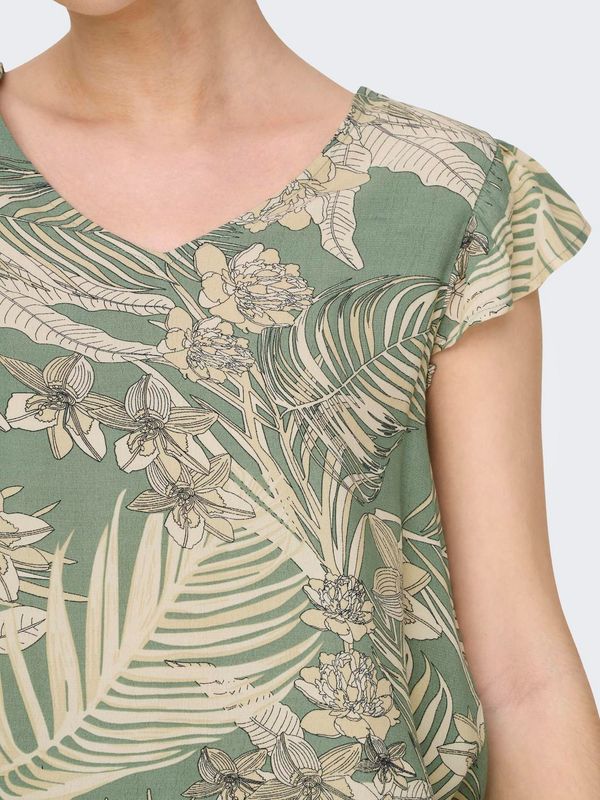 ONLPALINA LIFE SS V-NECK TOP PTM