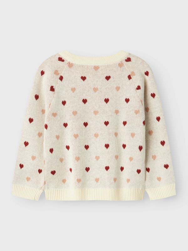 NMFSARAN LS KNIT CARD HEART LIL