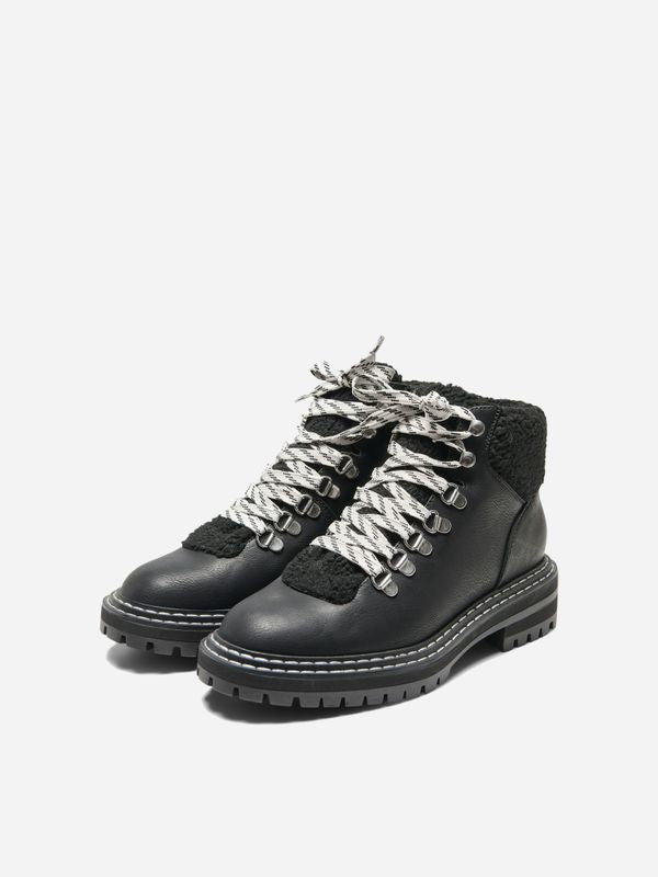 Damen Schuhe ONLBETH-5 PU FUR LACE UP BOOT
