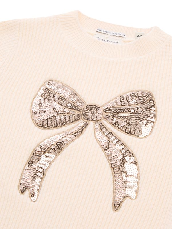 Sequin artwork pullover