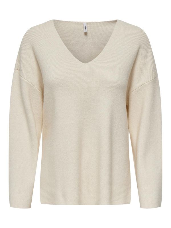 ONLKATIA LS RIB V-NECK CC KNT
