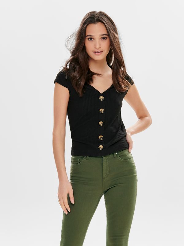 ONLNELLA S/S BUTTON TOP JRS NOOS