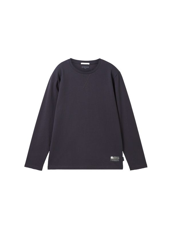 Basic Langarmshirt mit Bio-Baumwolle