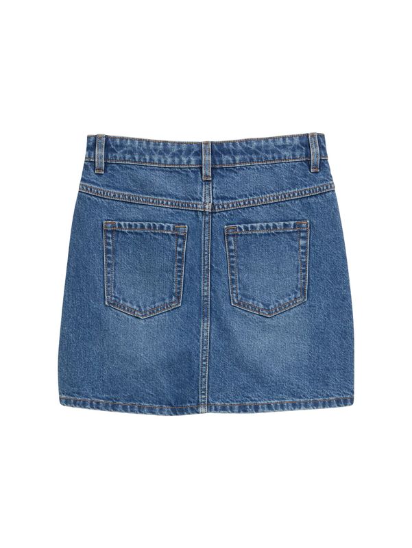 Mini-Jeansrock mit Knopfleiste
