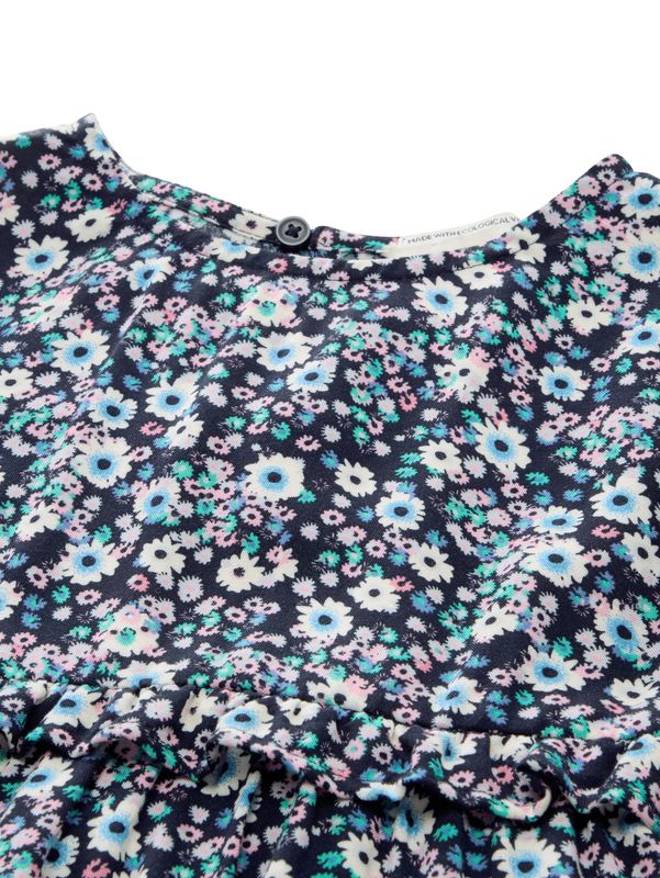 Mini-Kleid mit Blumenmuster