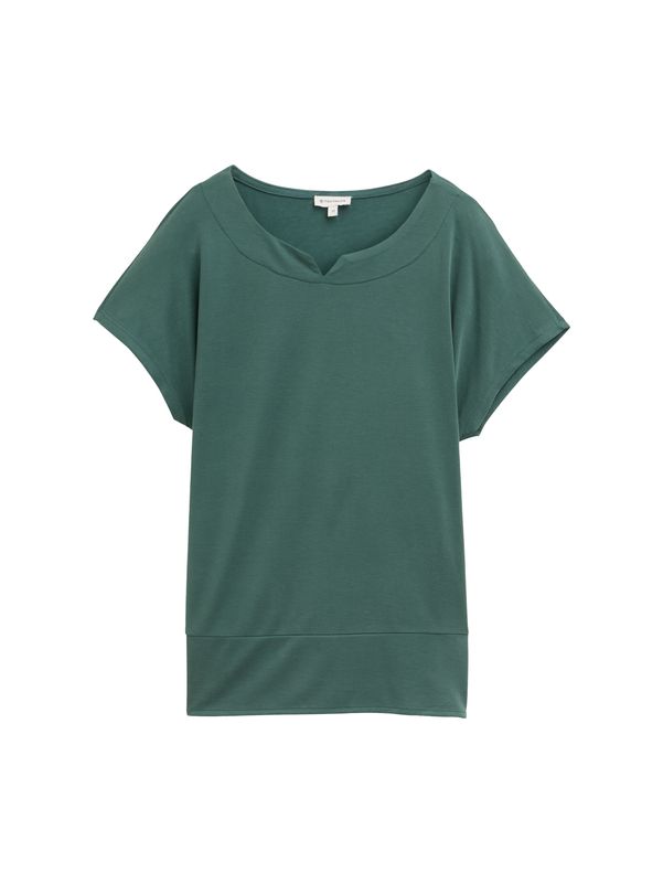 T-Shirt aus Materialmix