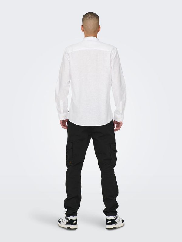 ONSCAIDEN LIFE LS SOLID LINEN SHIRT NOOS