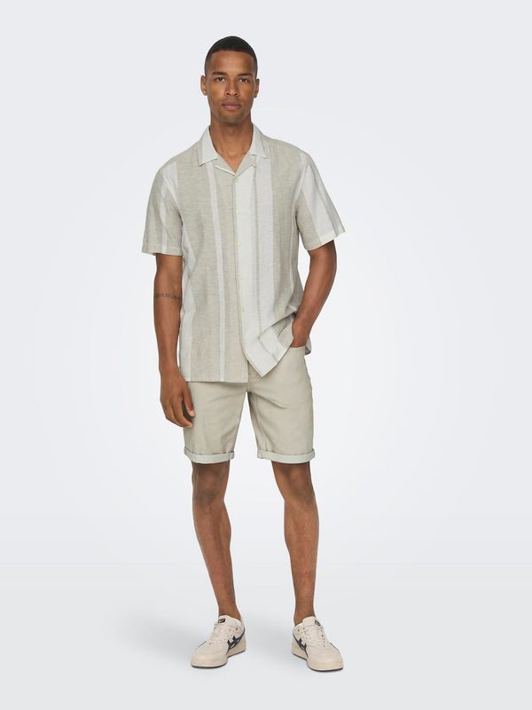 ONSCAIDEN LIFE STRIPE LINEN RESORT NOOS