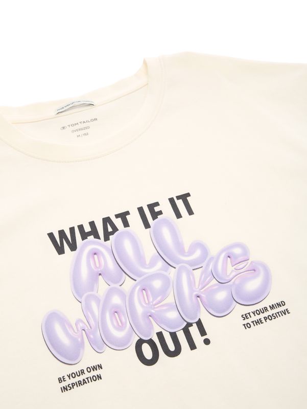 Oversize T-Shirt mit Print