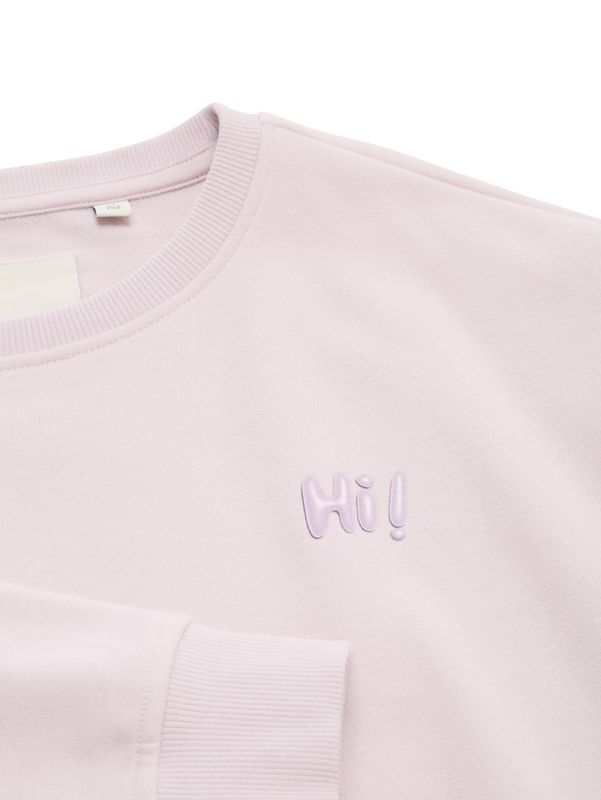 Cropped Sweatshirt mit Print