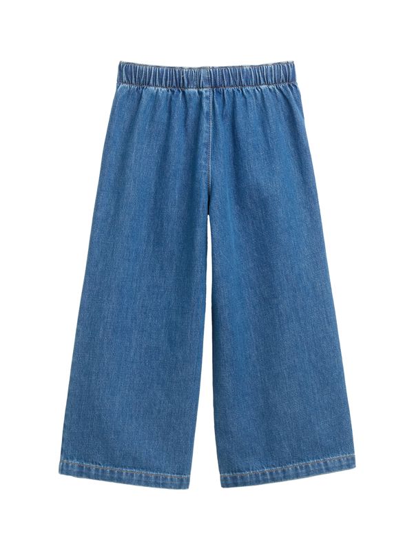 Wide Leg Jeans mit Knopf-Details