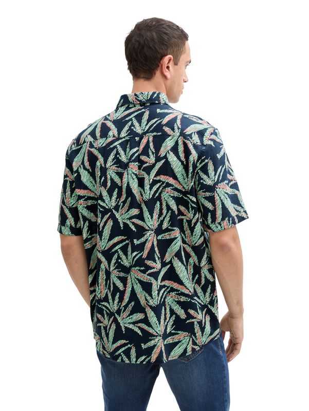 Comfort Fit Hemd mit Palmen-Print