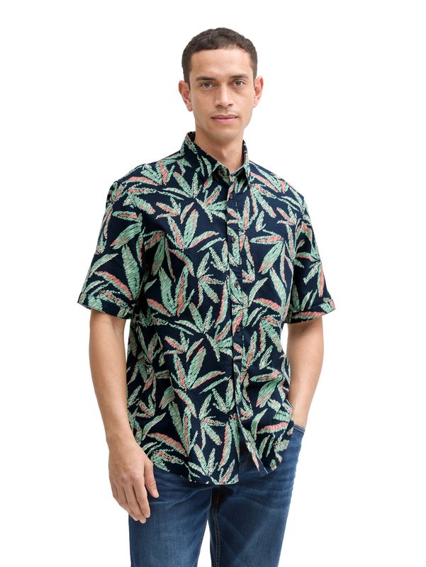 Comfort Fit Hemd mit Palmen-Print