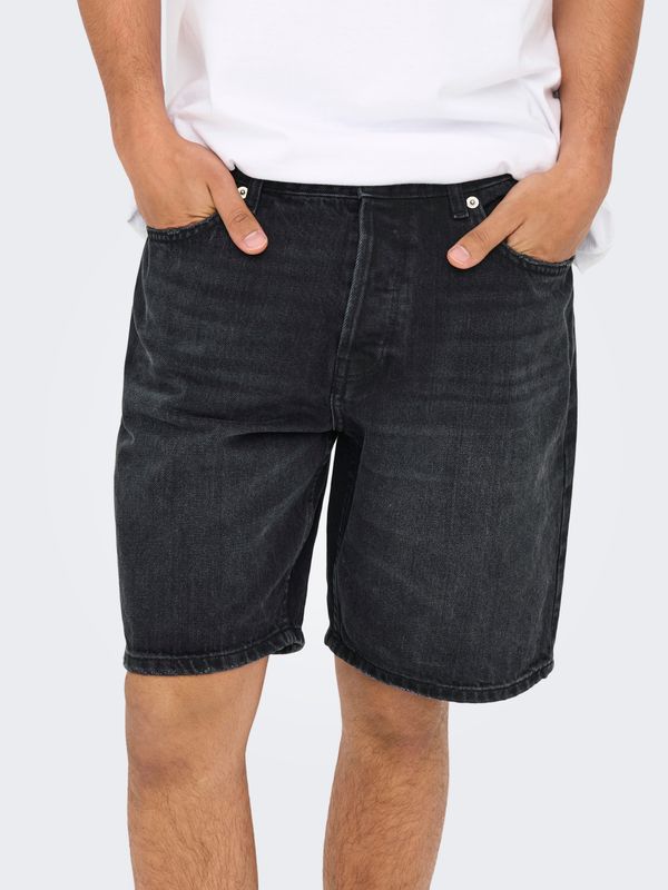 ONSEDGE BLACK 2047 TAI DNM SHORTS NOOS