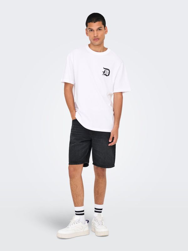 ONSEDGE BLACK 2047 TAI DNM SHORTS NOOS