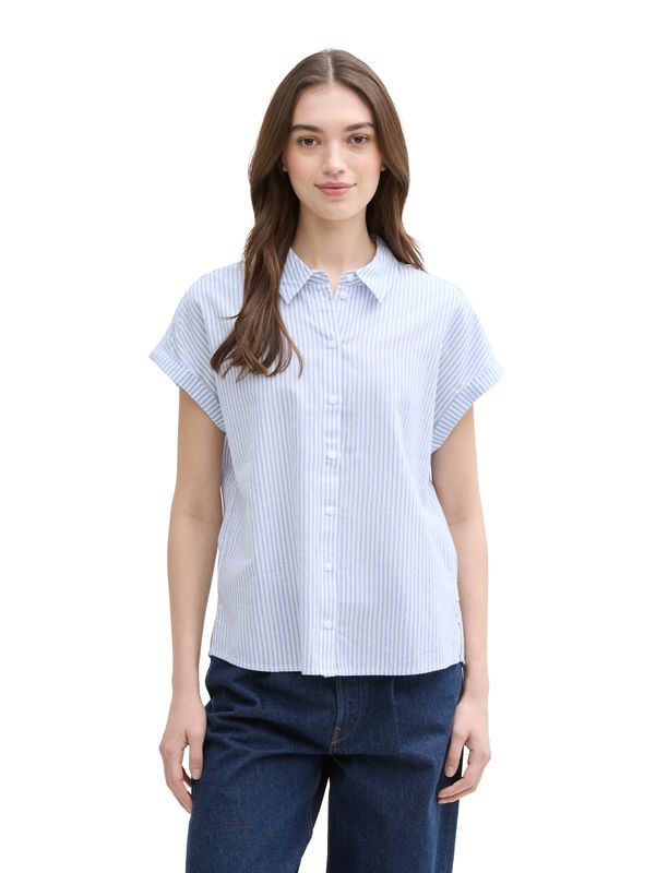 Loose Fit Bluse mit Streifenmuster