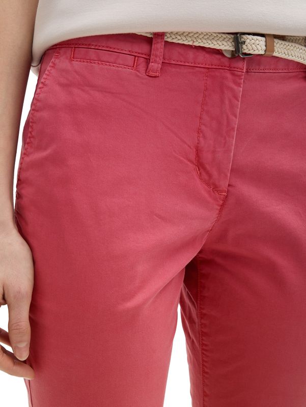Slim Chino Hose mit Gürtel