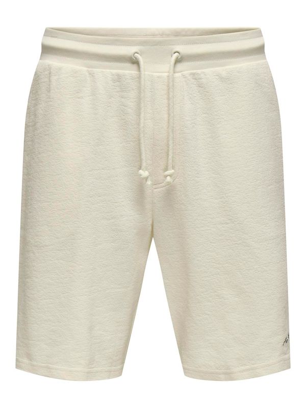 ONSMABON LIFE STRAIGHT EMB SWT SHORTS CS