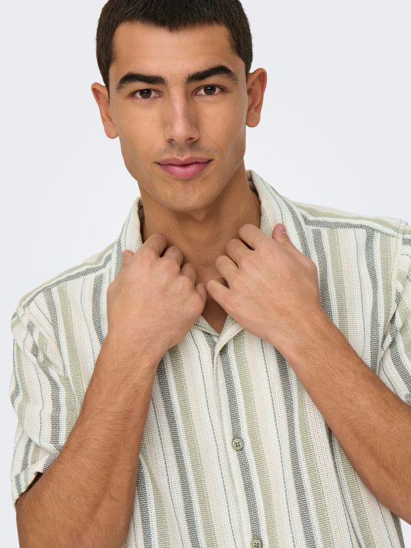 ONSTREV LIFE REG STRIPE SS SHIRT NOOS