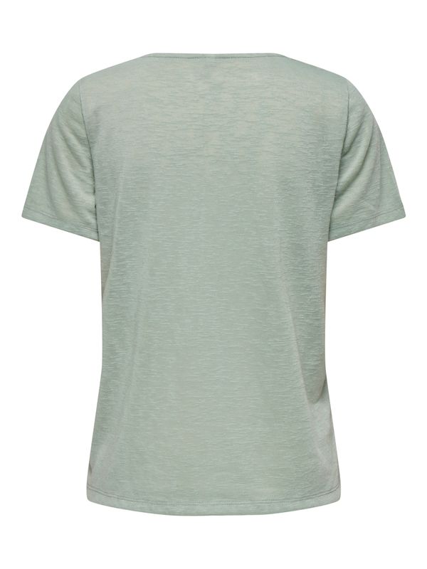 ONLZOLA LIFE S/S V-NECK LACE TOP JRS