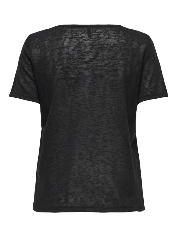 ONLZOLA LIFE S/S V-NECK LACE TOP JRS