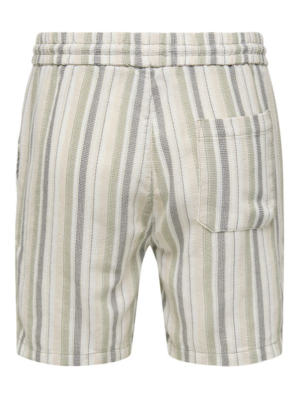 ONSTREV LIFE REG STRUC STRIPE SHORTS