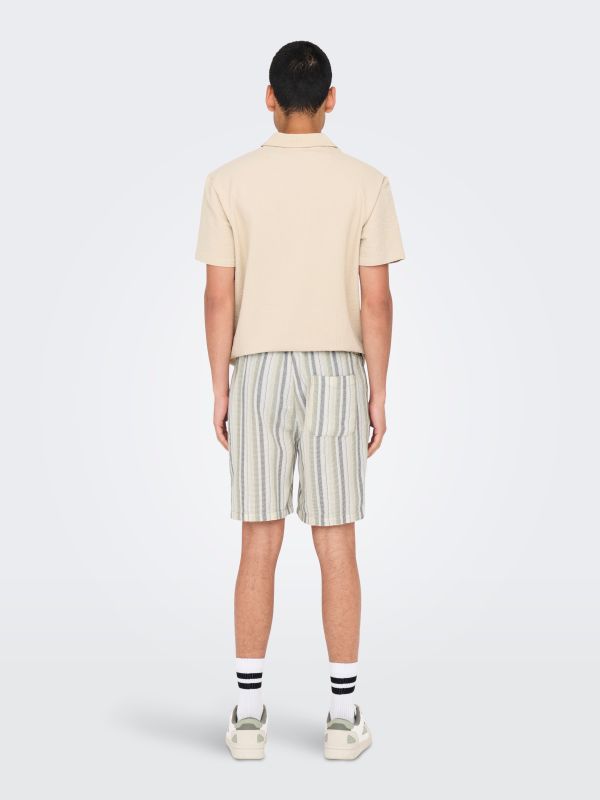 ONSTREV LIFE REG STRUC STRIPE SHORTS