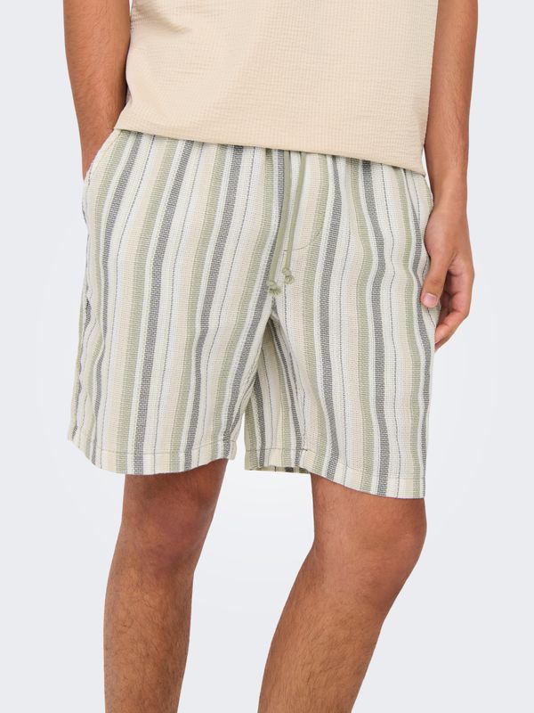 ONSTREV LIFE REG STRUC STRIPE SHORTS